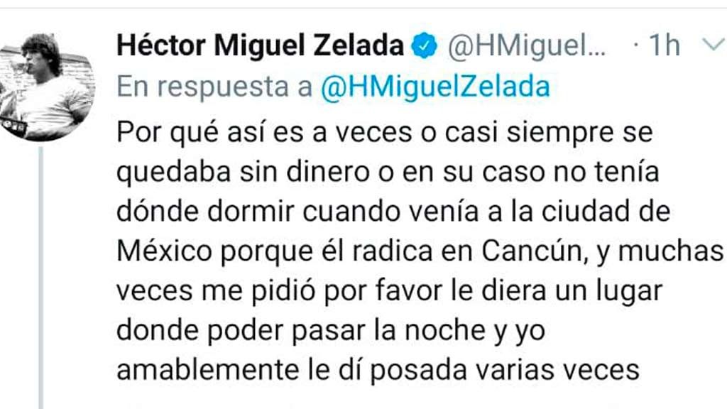 CM acusa a Héctor Miguel Zelada por falta de pago 1
