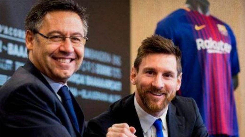 Josep María Bartomeu renunciaría si Lionel Messi se queda