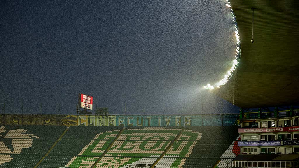 El partido León vs Monterrey se pospuso por lluvia