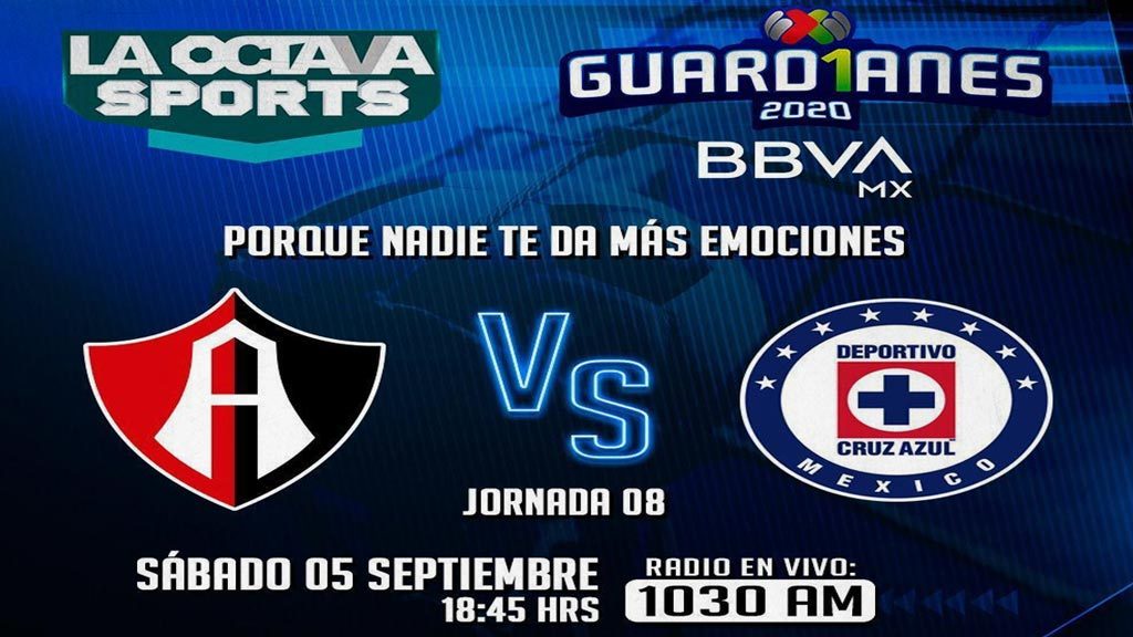 Escucha EN VIVO aquí el partido Atlas contra Cruz Azul