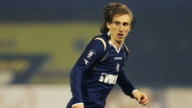 Luka Modric durante su paso con el Dinamo Zagreb