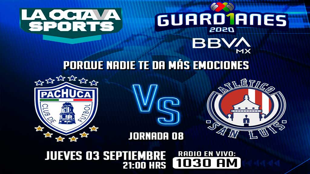 Escucha EN VIVO aquí el partido entre Pachuca y Atlético San Luis