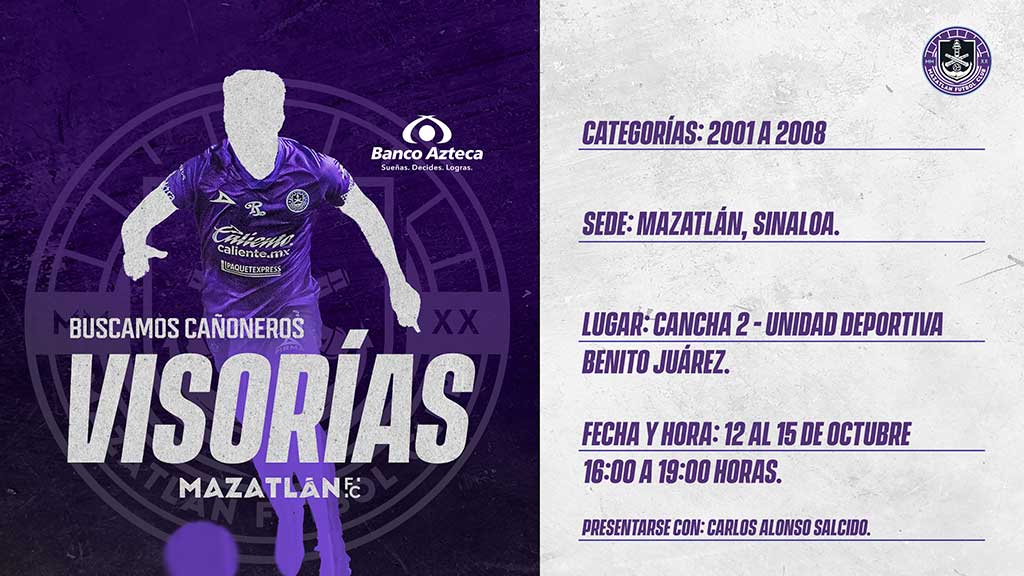 Mazatlán FC está en busca de nuevos talentos