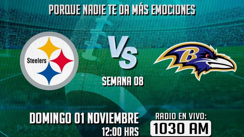 Escucha EN VIVO aquí el partido Pittsburgh contra Baltimore