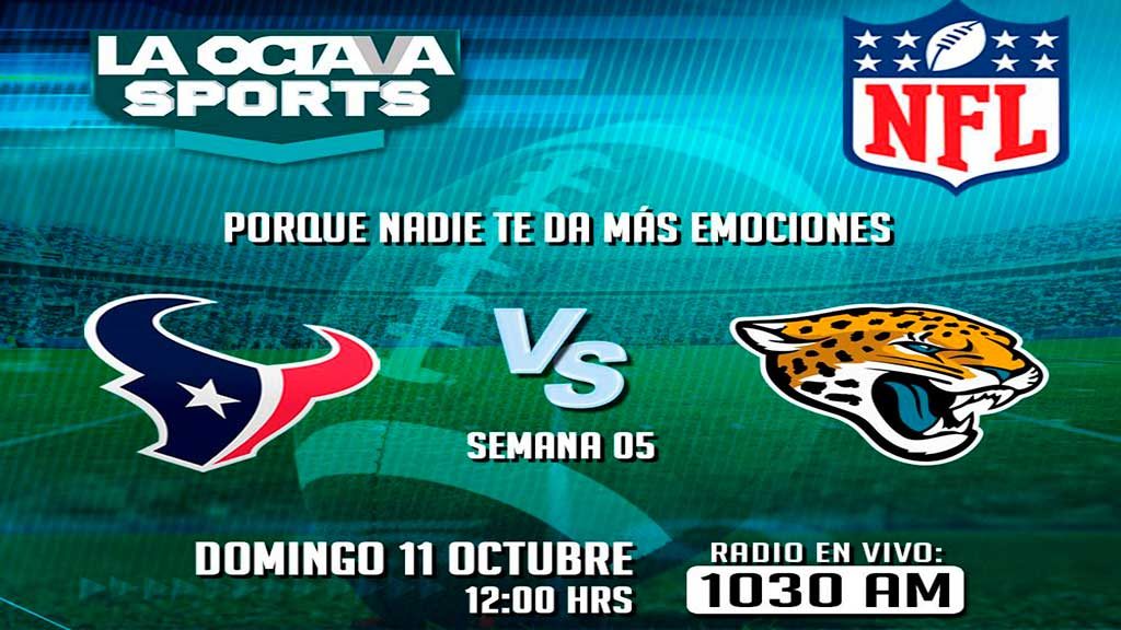 Escucha EN VIVO aquí el partido Houston contra Jacksonville