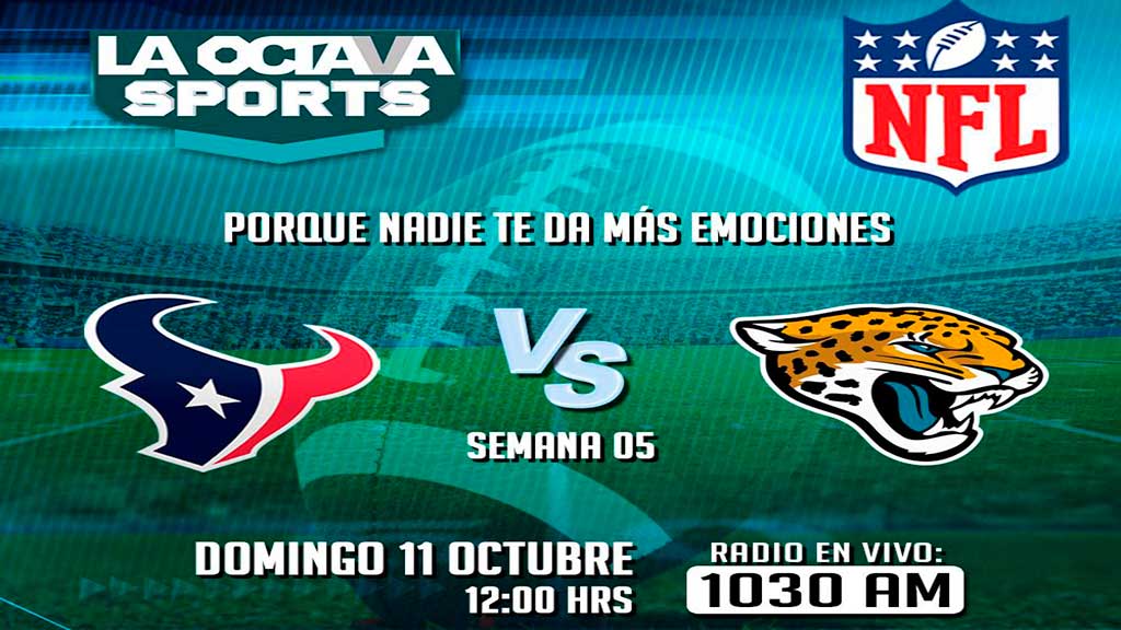 Escucha EN VIVO aquí el partido Houston contra Jacksonville