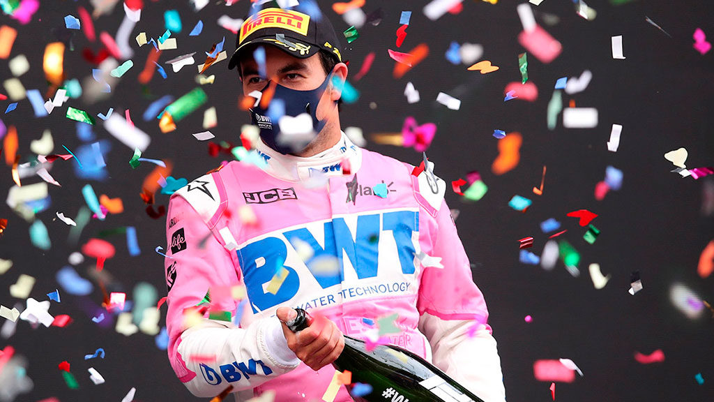 Checo Pérez logró su noveno podio en la Fórmula 1