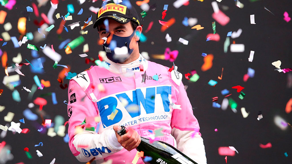 Checo Pérez logró su noveno podio en la Fórmula 1