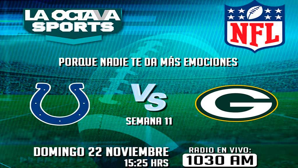 Escucha EN VIVO aquí el partido Indianápolis contra Green Bay