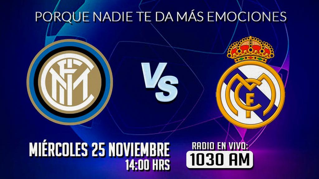 Escucha EN VIVO aquí el partido entre Inter de Milan vs Real Madrid