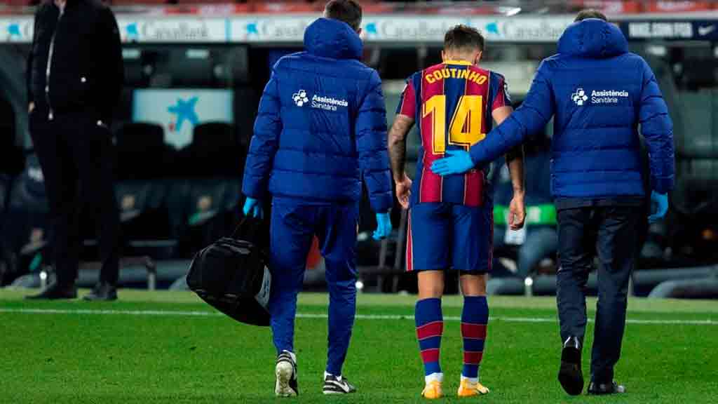 Coutinho se lesiona con Barcelona y tendrá que operarse