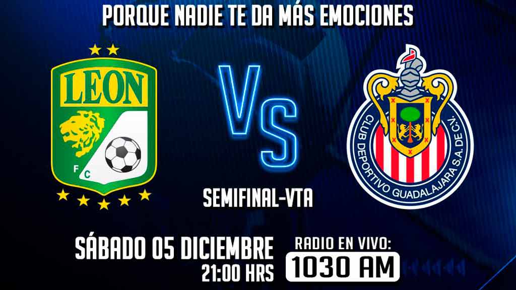 Escucha EN VIVO aquí el duelo entre León y Guadalajara