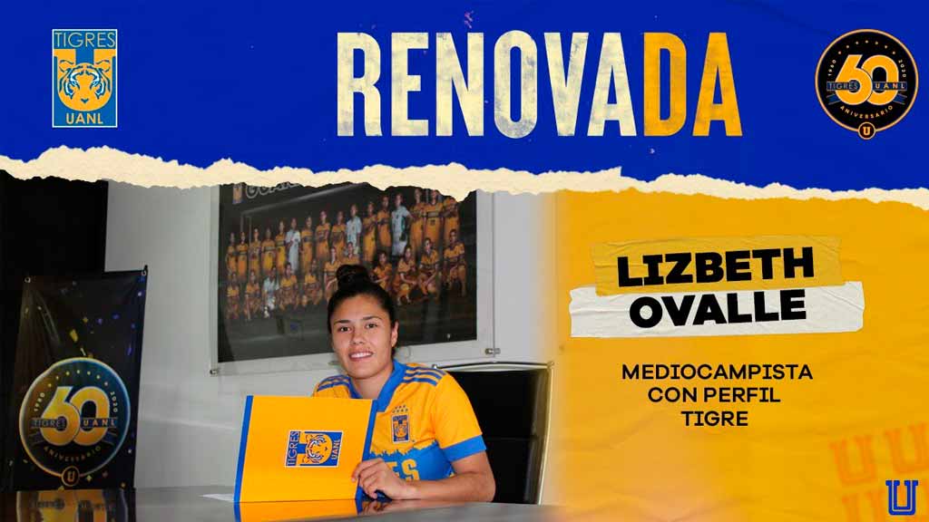 Lizbeth Ovalle renovó contrato con Tigres Femenil
