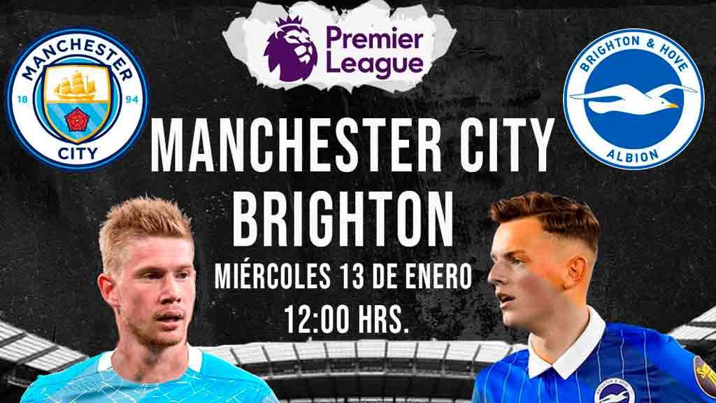 Escucha EN VIVO aquí el partido entre Manchester City y Brighton