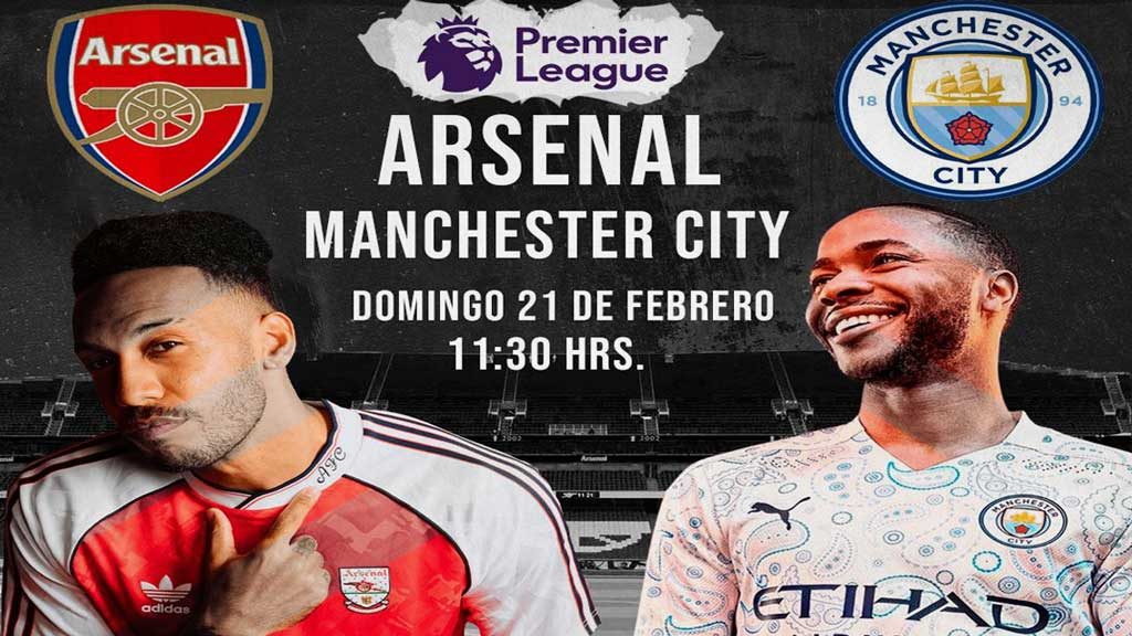 Escucha EN VIVO aquí en duelo entre Arsenal y Manchester City