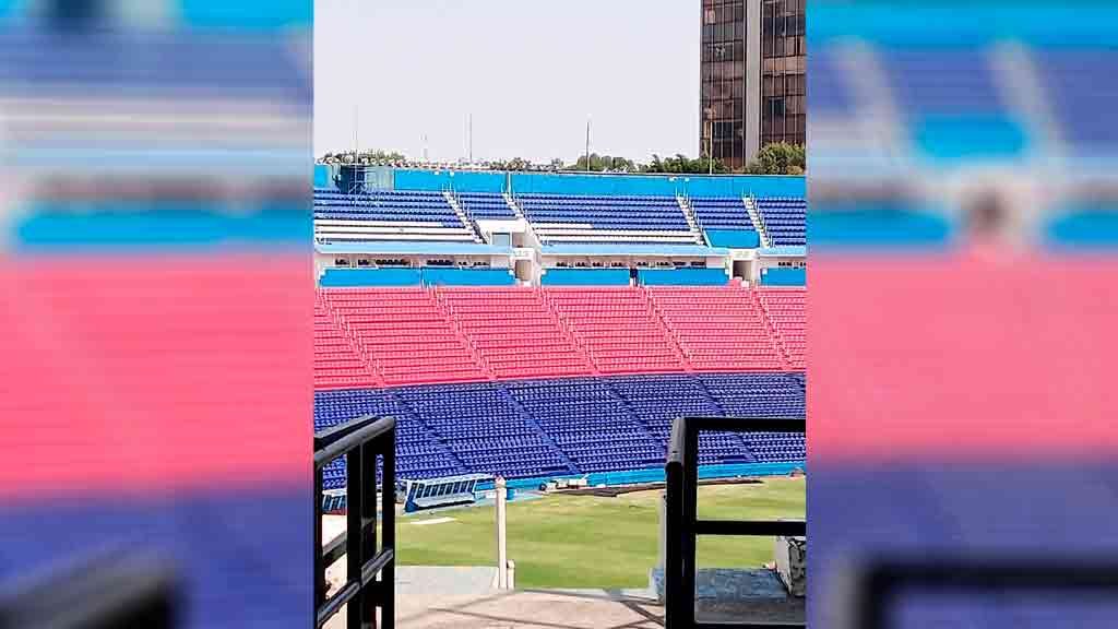 Así se ve el 'Estadio Azul' con los colores del Atlante