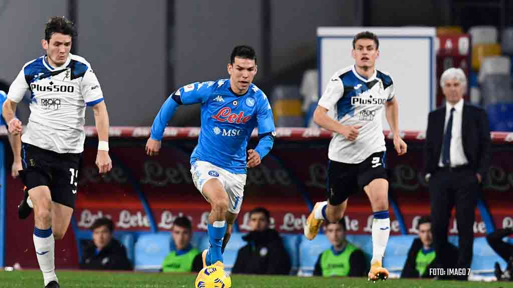 Chucky Lozano volvería con el Napoli para el duelo ante el Milan