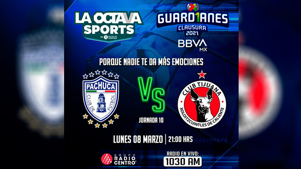Escucha en vivo AQUÍ el duelo entre Pachuca y Tijuana