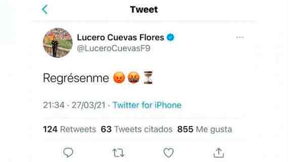 Lucero Cuevas Twitter 