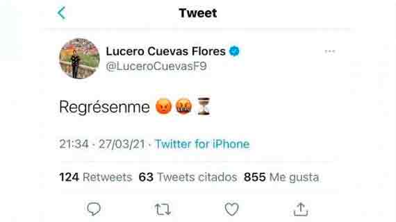Lucero Cuevas Twitter