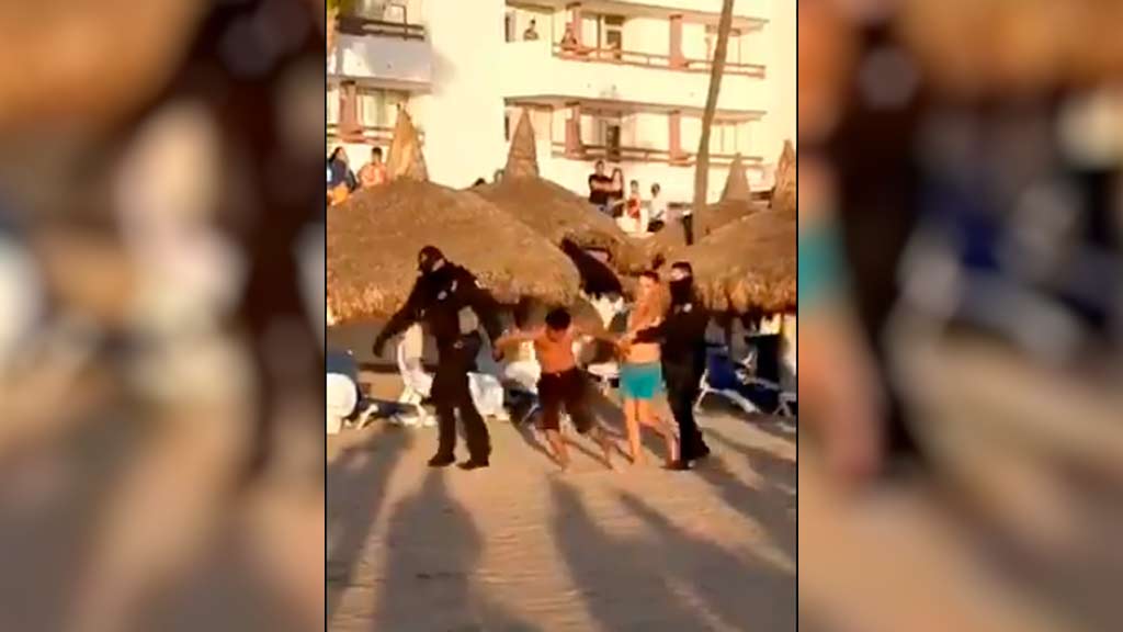 Video: Aficionados de Chivas se pelean en las playas de Mazatlán