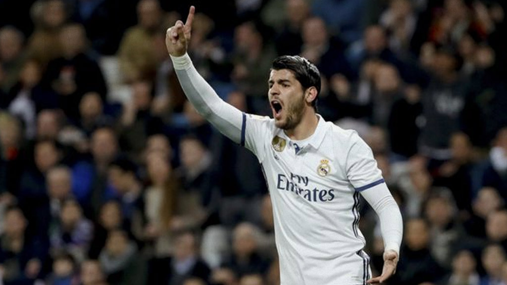 Álvaro Morata en una de sus etapas con el Real Madrid