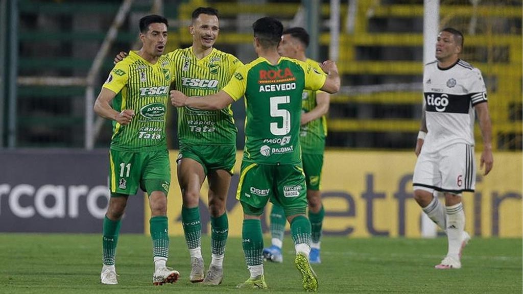 Defensa y Justicia durante su participación en la Copa Libertadores