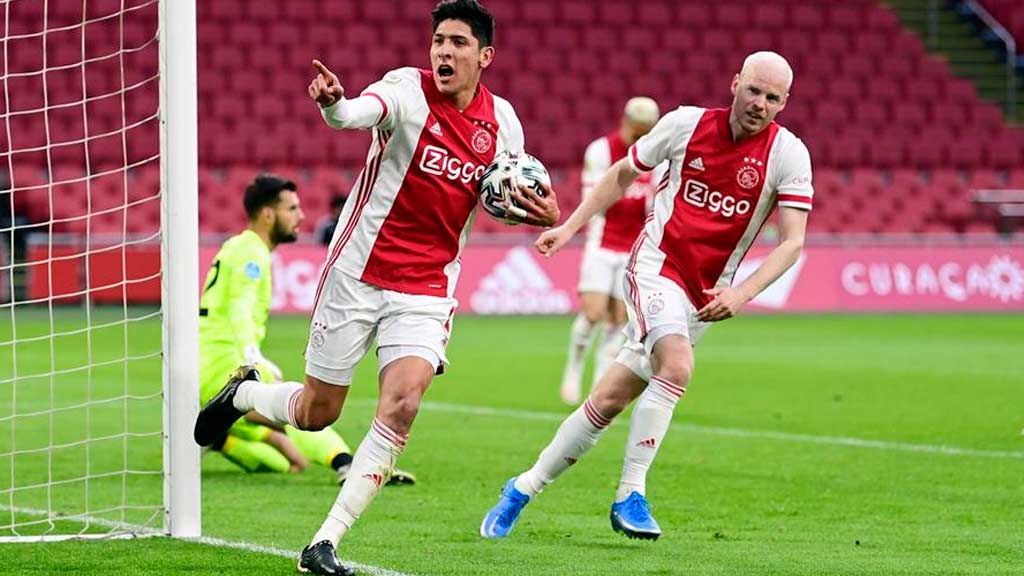 Edson Álvarez anota con el Ajax; va por el título de Eredivisie y doblete el domingo