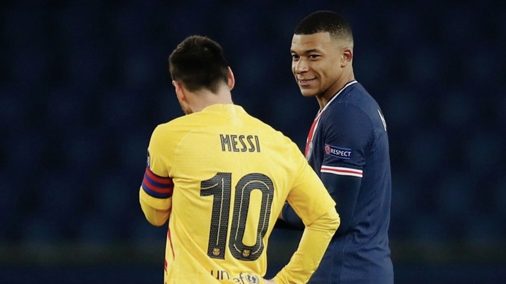 Kylian Mbappé comienza a romper algunas marcas de Lionel Messi en Champions League