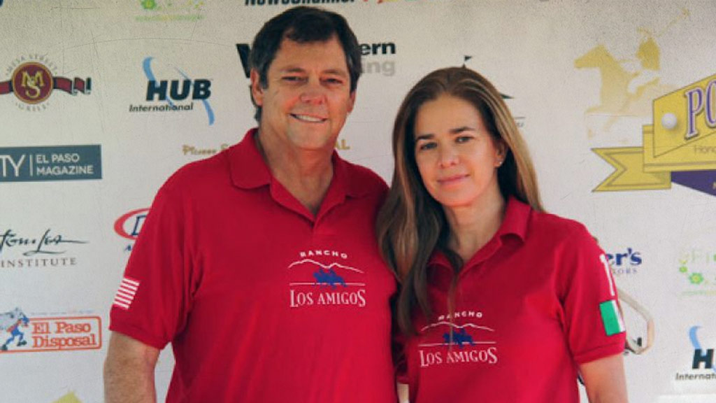 Paul Foster and Alejandra de la Vega, faces in front of Juarez