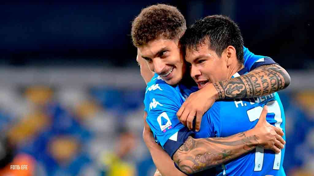 Chucky Lozano: Gol ante el Udinese acerca al Napoli en Champions League