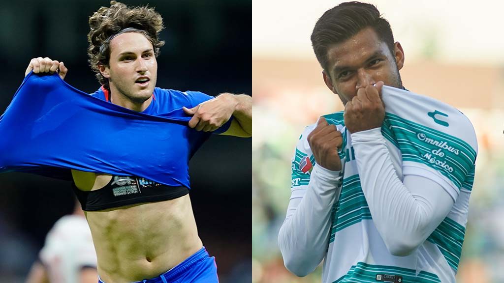Cruz Azul vs Santos: Santiago Giménez y Eduardo Aguirre, promisorio futuro de goles
