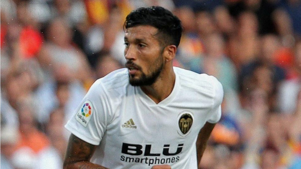 Ezequiel Garay en su paso con el Valencia