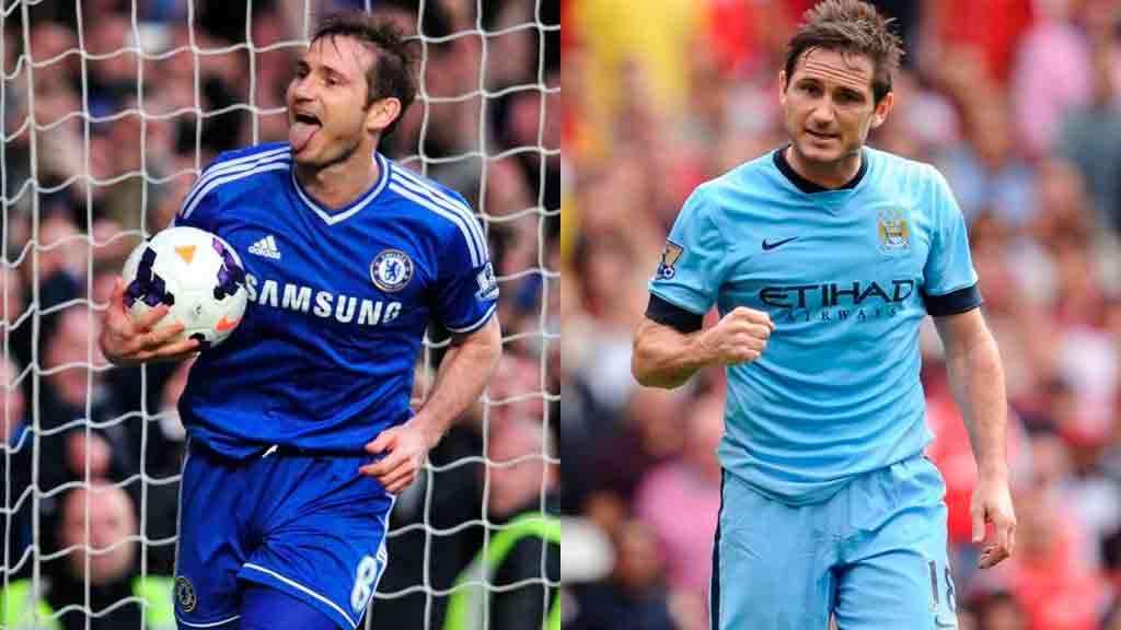 Lampard y otros jugadores que jugaron con Manchester City y Chelsea