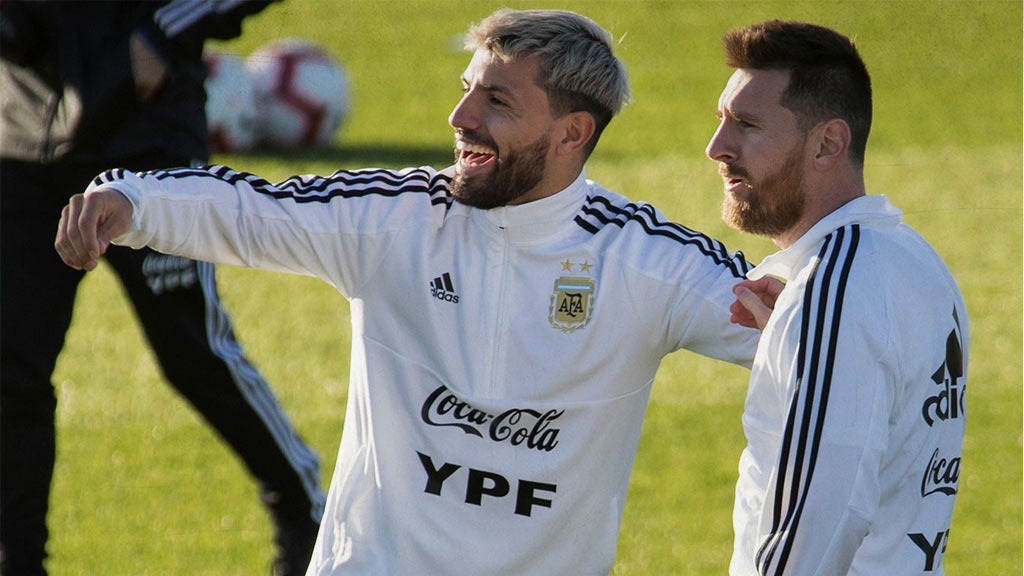 Agüero y Messi, el rencuentro esperado en Barcelona