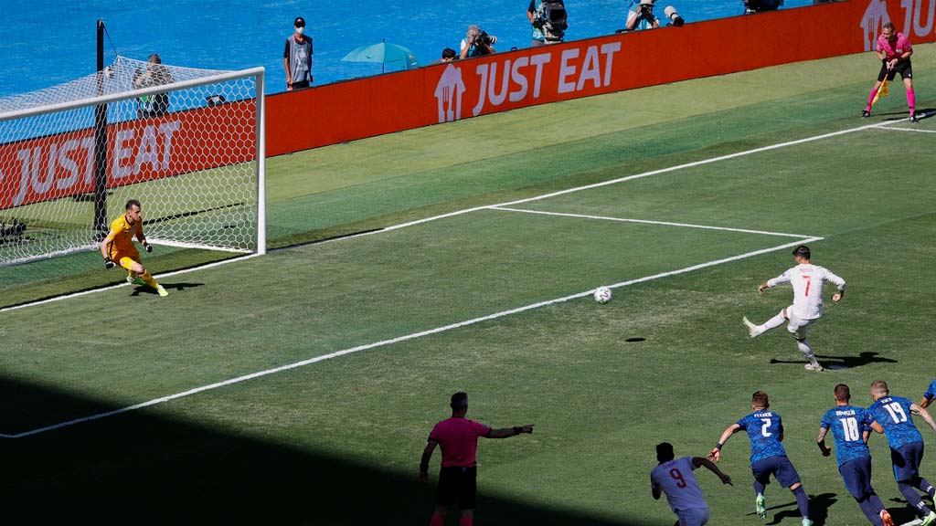 Álvaro Morata falló su penal ante Eslovaquia en la Euro 2020