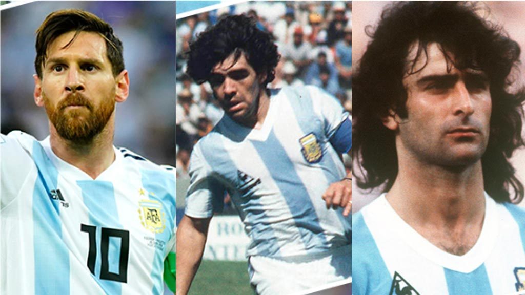 Messi, Maradona y Kempes, ídolos con Argentina pero sin Copa América