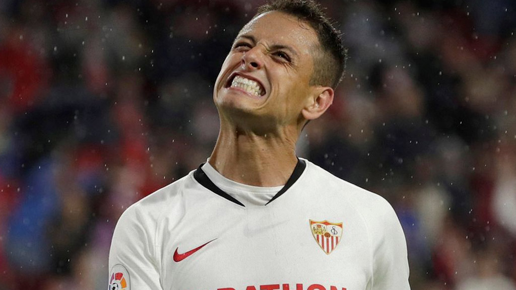 Javier 'Chicharito' Hernández en su paso por el Sevilla