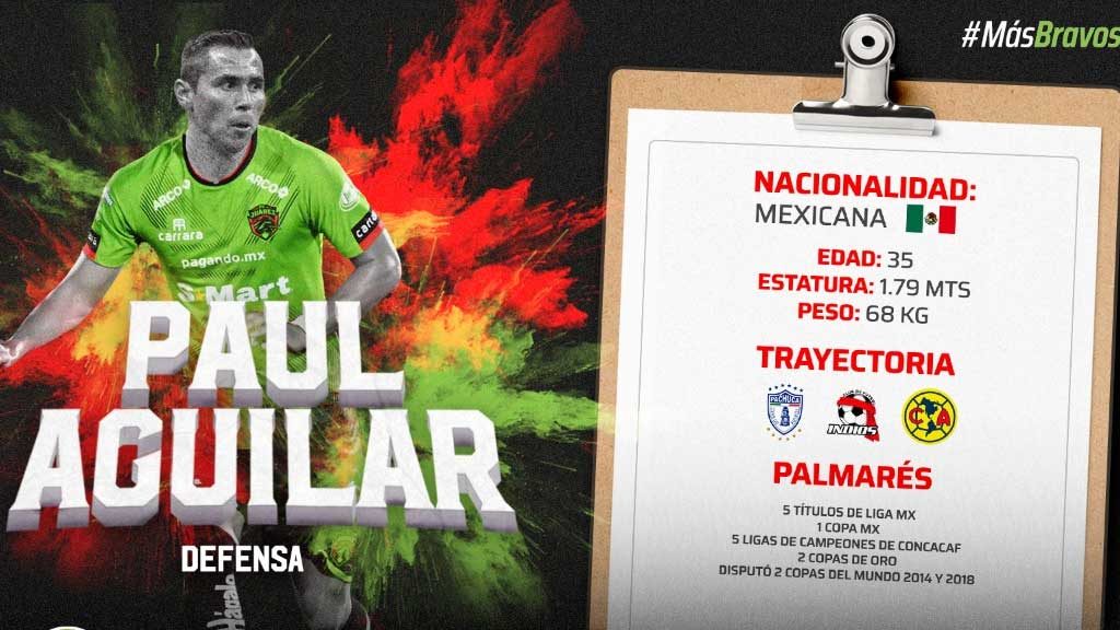Paul Aguilar: El ex americanista regresa a la Liga MX con los Bravos de Juárez