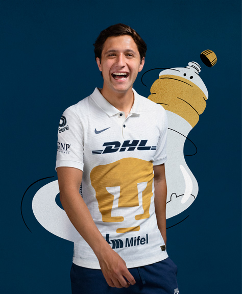 La camiseta de local de Pumas de la UNAM para el Apertura 2021