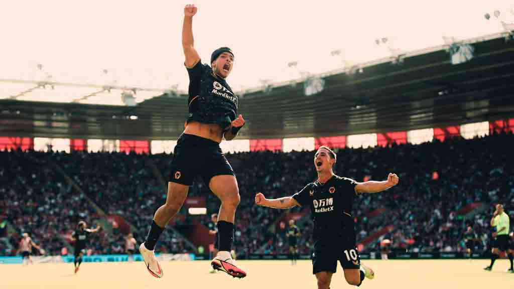 Raúl Jiménez anota en el Southampton vs Wolverhampton, ¿cuánto tiempo pasó sin hacer gol?