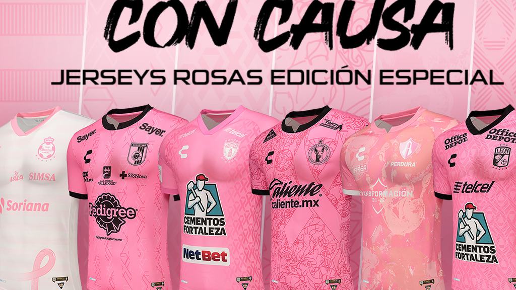 Charly viste de rosa a la Liga MX en el mes de octubre, para concientizar ante el cáncer de mama