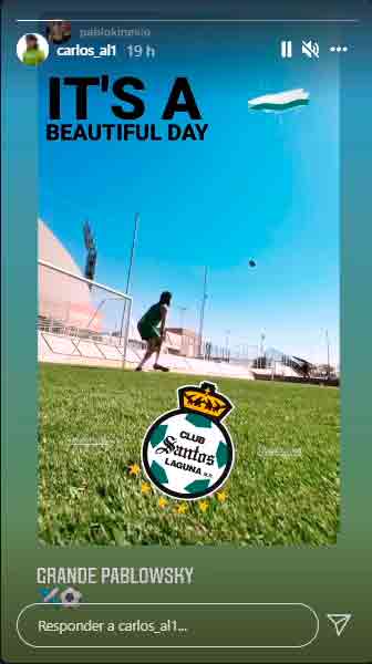 Carlos Acevedo entrenamiento Santos