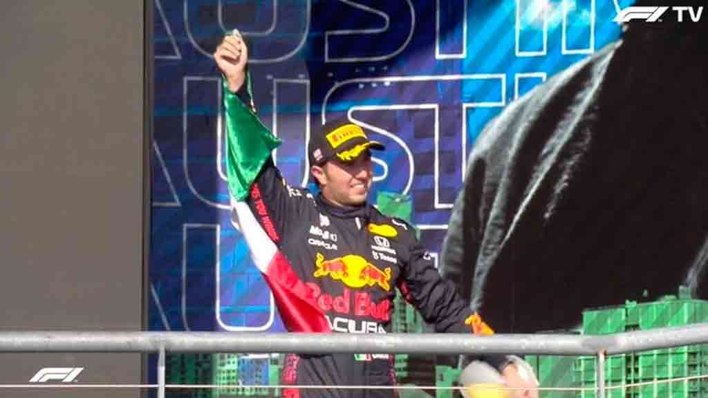 Checo Pérez podio Fórmula 1