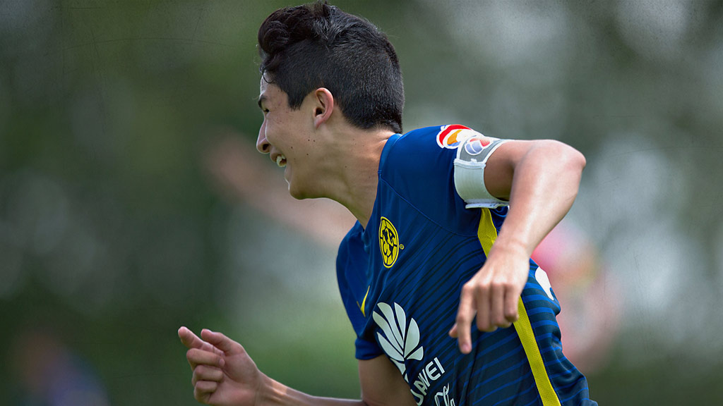 Iván Moreno en su etapa como canterano de las Águilas del América