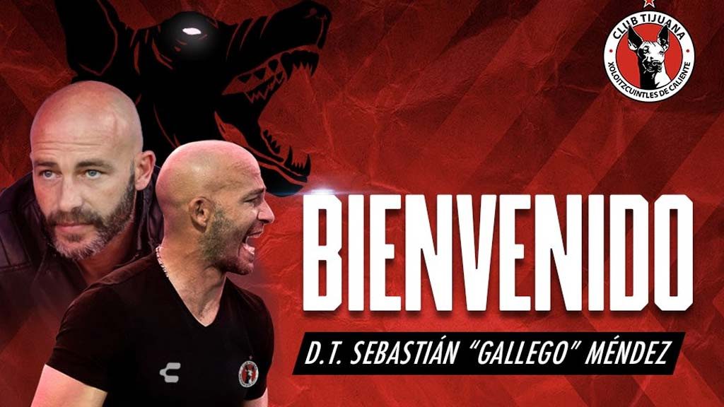 Xolos de Tijuana: Quién es Sebastián Méndez, nuevo DT de la Jauría