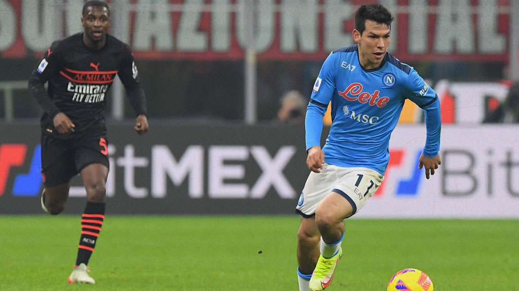Chucky Lozano ha perdido peso específico en la ofensiva del Napoli esta temporada 2021-2022