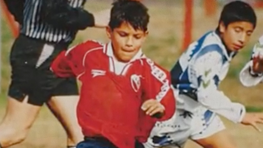 Sergio Agüero comenzó desde niño en el Rojo