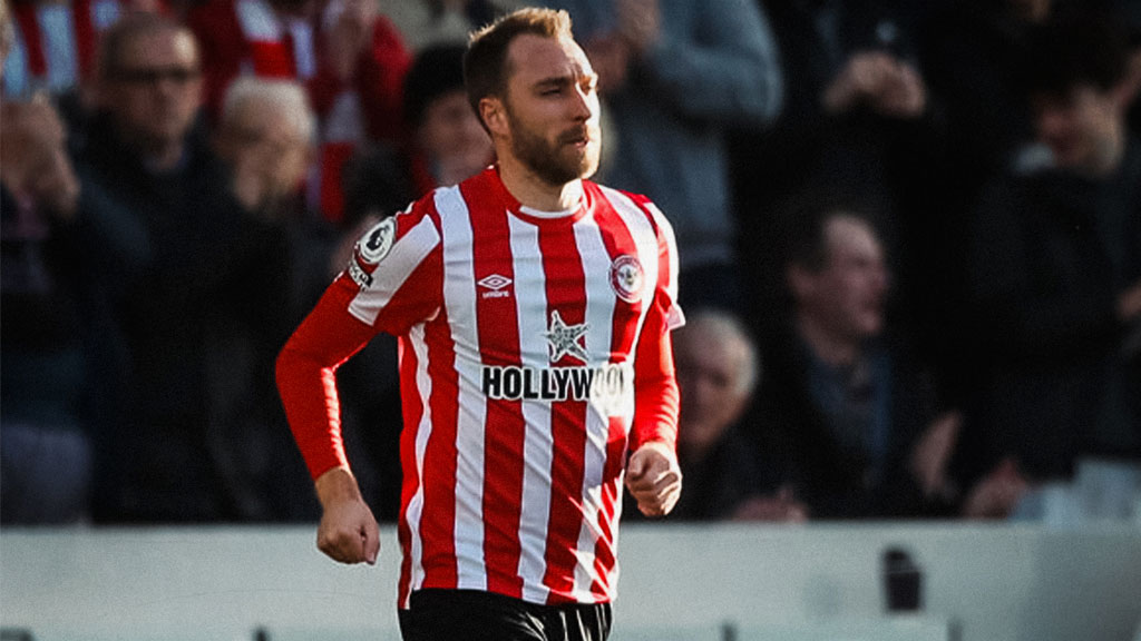 Christian Eriksen debuta con Brentford; el danés sueña con Qatar 2022