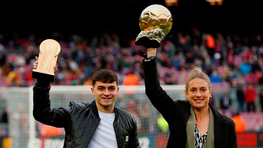 Pedri y Alexia Putellas, galardonados en la última entrega del Balón de Oro